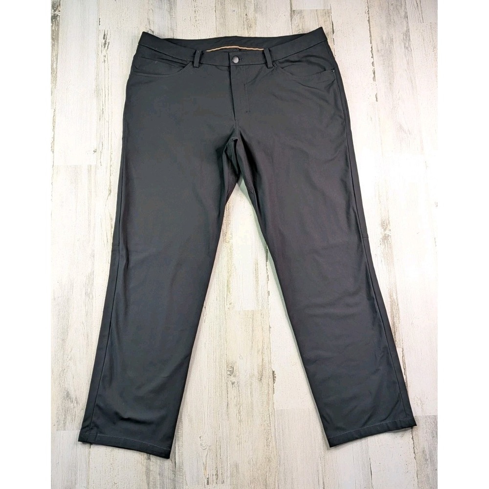 Lululemon Pants Mens 38 Classic Fit Commission Warpstreme Black E40416